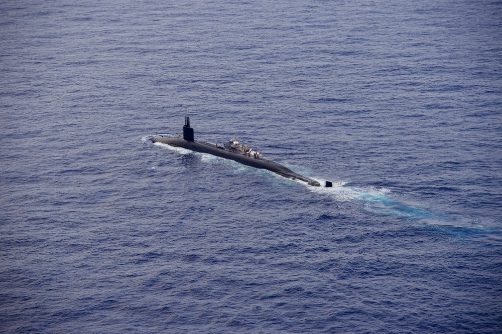 USS Kentucky Operates with Surface and Aerial Assets