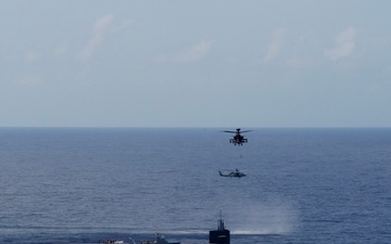 USS Kentucky Operates with Surface and Aerial Assets