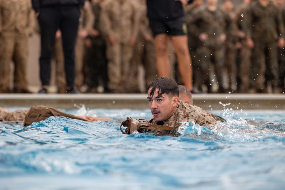 11th MEU Marines participate in water survival training