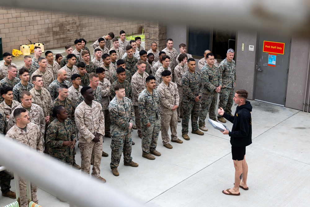 11th MEU Marines participate in water survival training