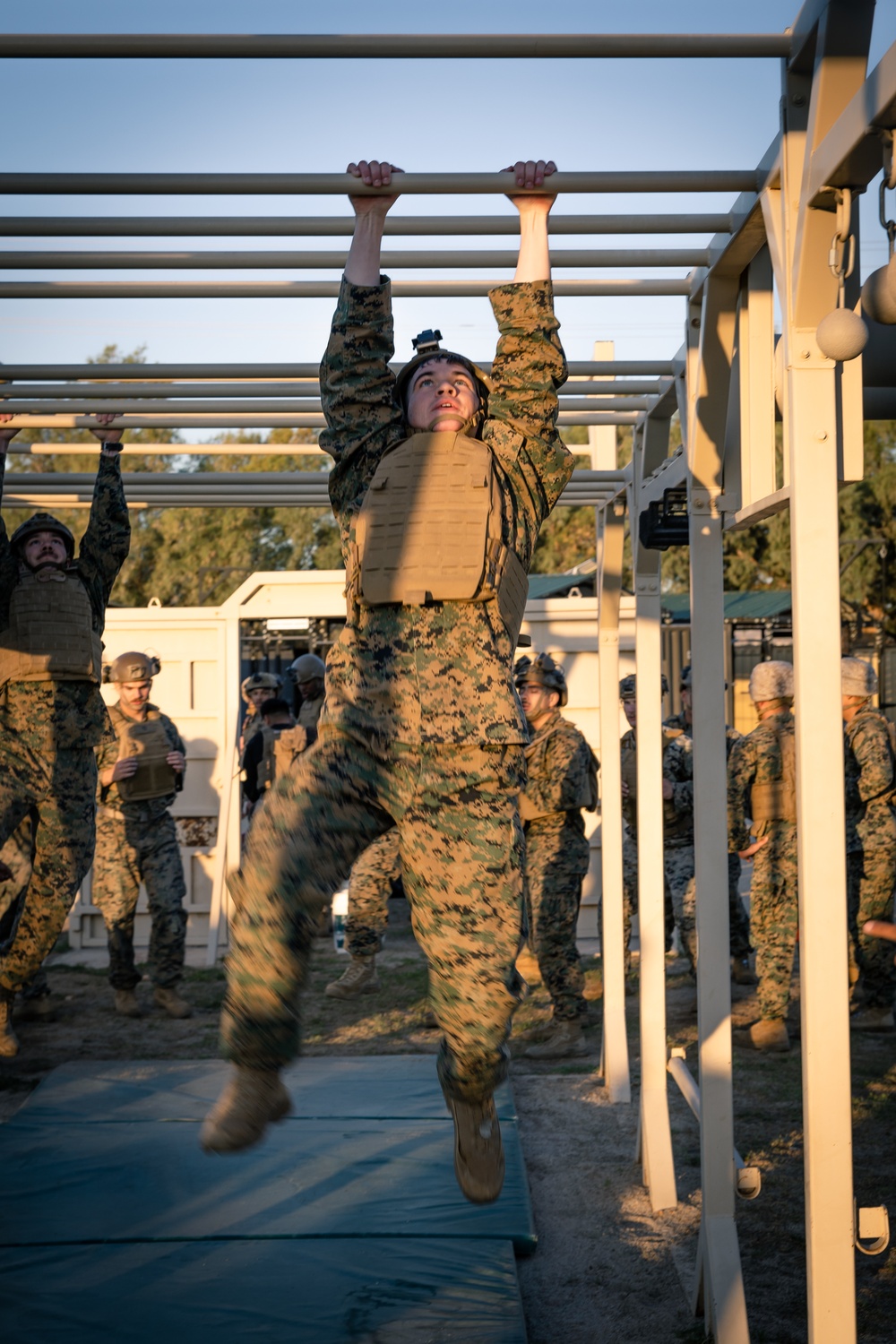 Marines conquer the HITT course during MAIC 73-25