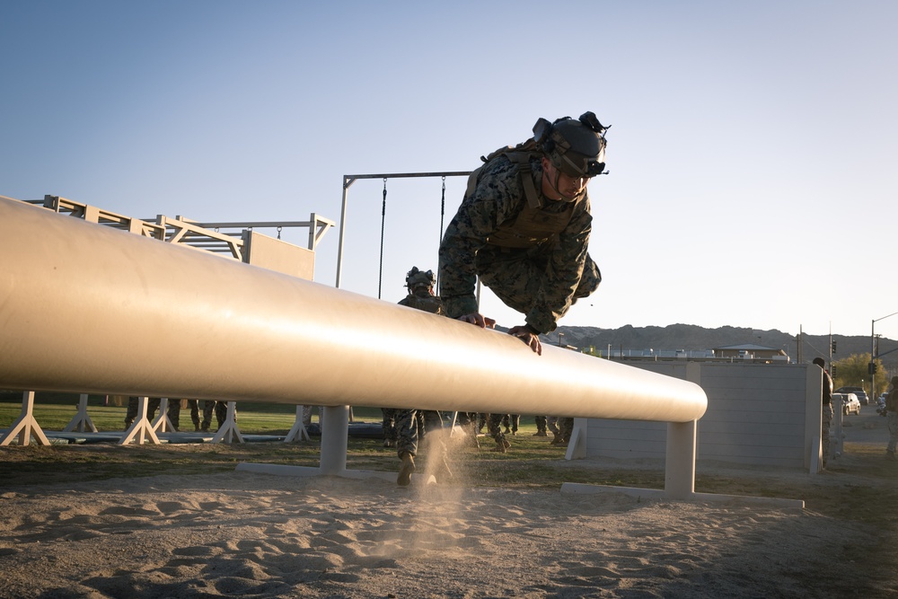 Marines conquer the HITT course during MAIC 73-25