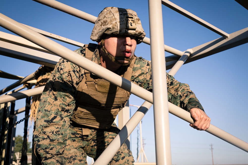 Marines conquer the HITT course during MAIC 73-25