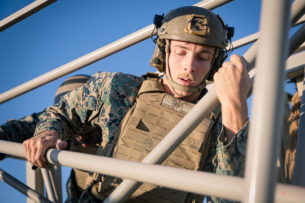 Marines conquer the HITT course during MAIC 73-25