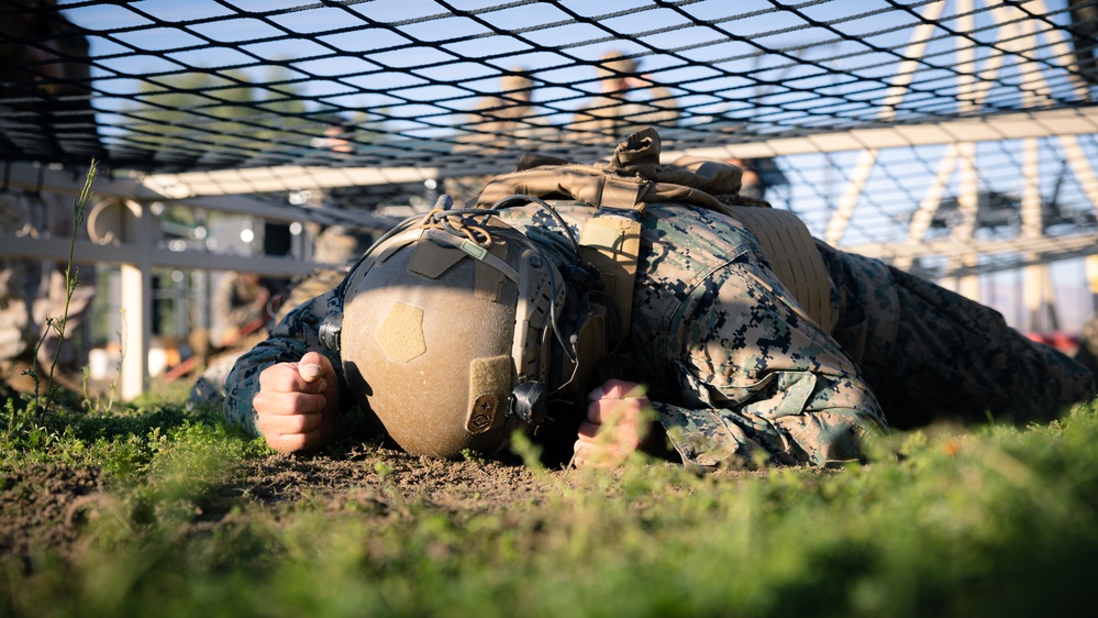 Marines conquer the HITT course during MAIC 73-25