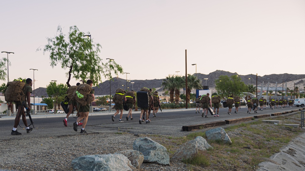 Marines make waves while shallow water grappling during MAIC 73-25
