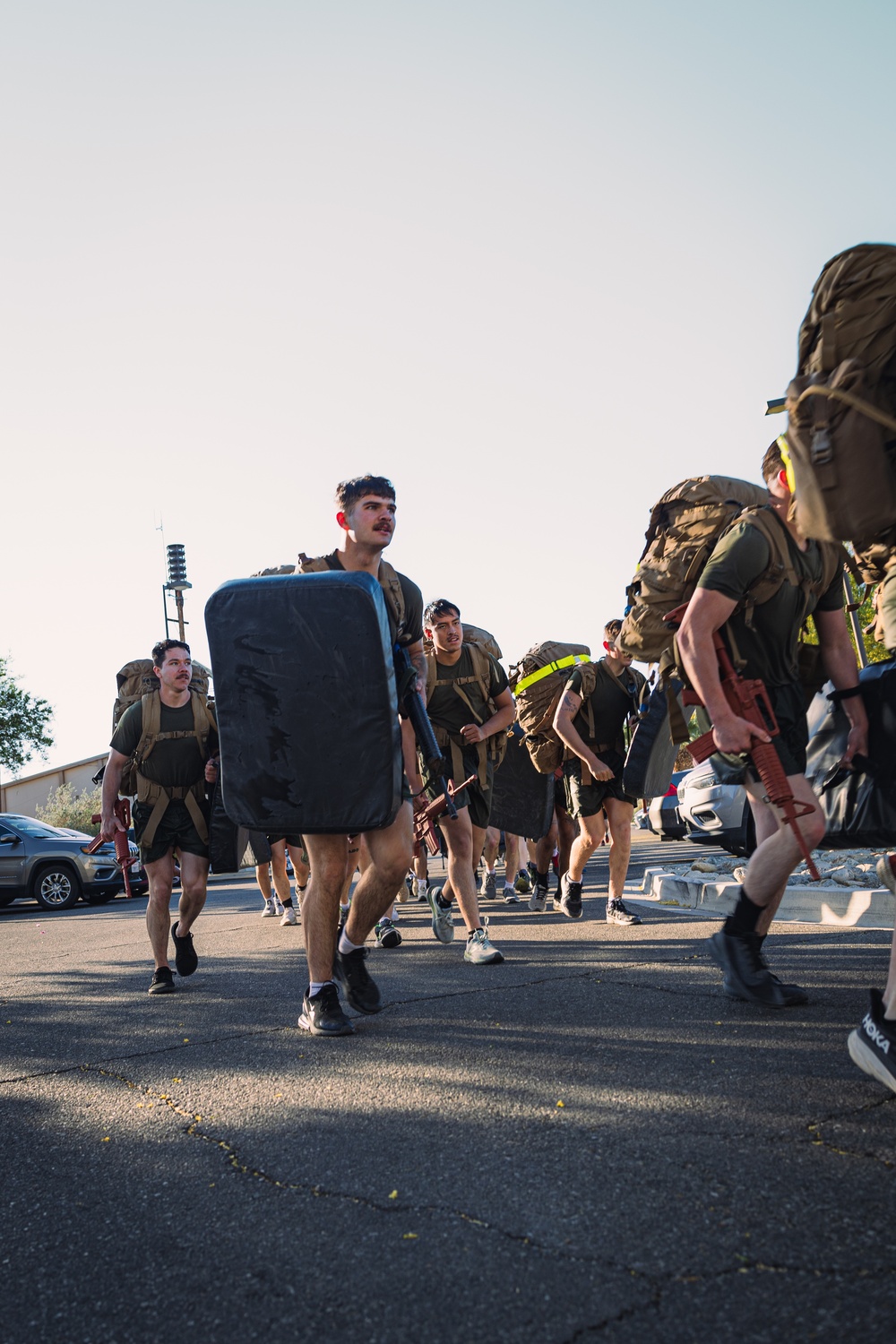 Marines make waves while shallow water grappling during MAIC 73-25