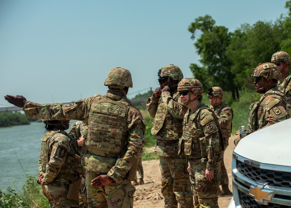 U.S. Army Col. Ernstrom visits southern border effort
