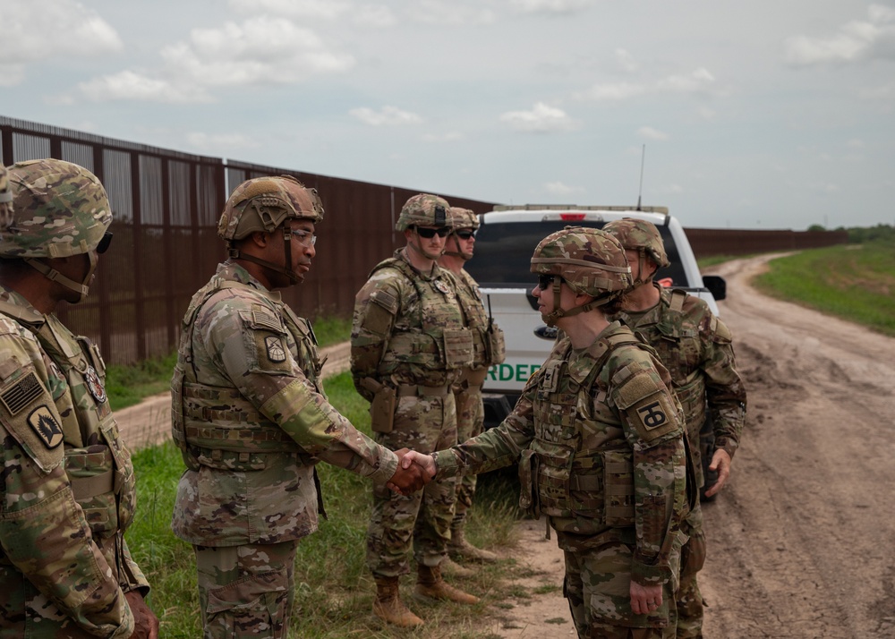 U.S. Army Col. Ernstrom visits southern border effort