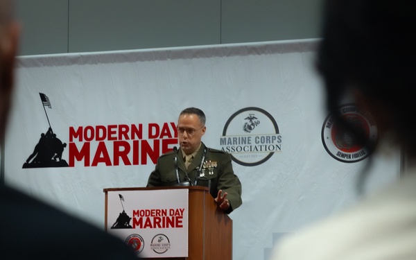 Marine Forces Reserve presentations at Modern Day Marine 2025.