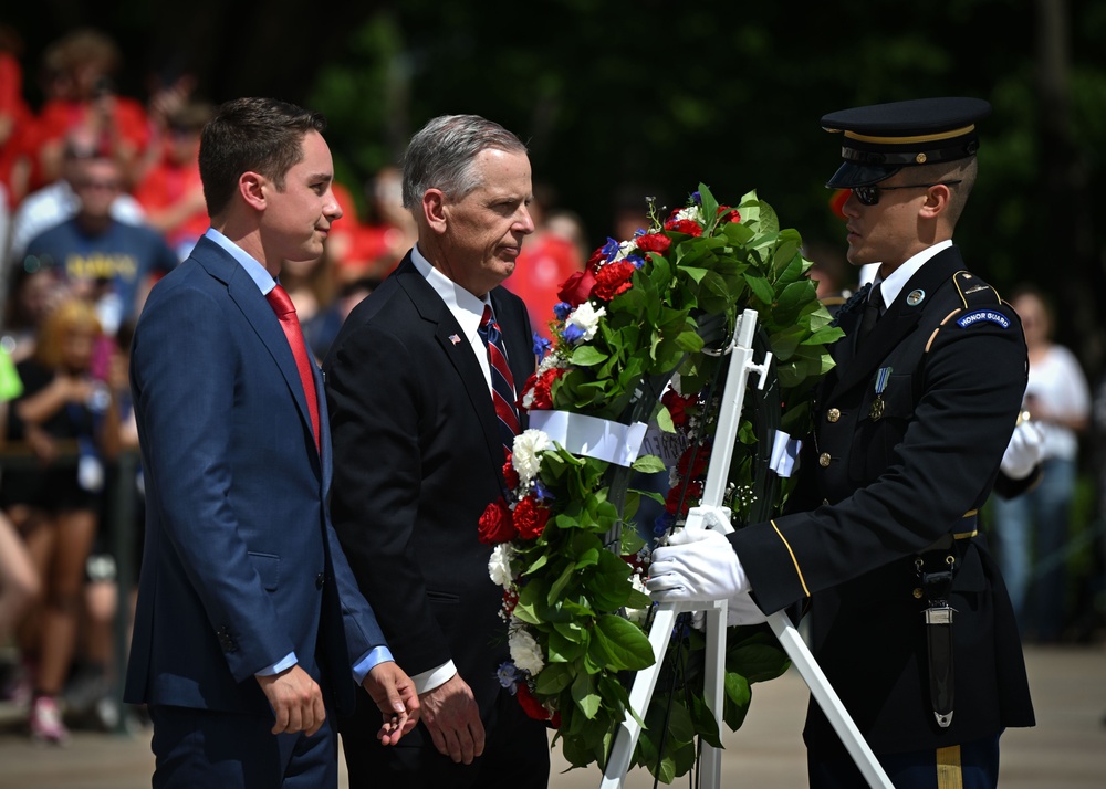 NASCAR Coca-Cola 600 Winner Christopher Bell Visits Arlington National Cemetery, Pentagon