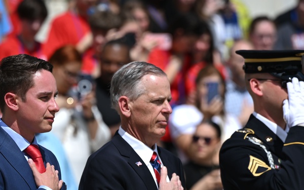 NASCAR Coca-Cola 600 Winner Christopher Bell Visits Arlington National Cemetery, Pentagon