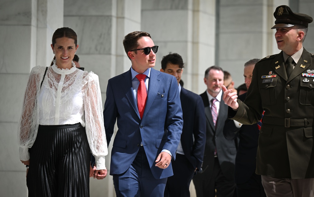 NASCAR Coca-Cola 600 Winner Christopher Bell Visits Arlington National Cemetery, Pentagon