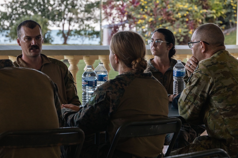 MRF-D 25.3: U.S. service members receive an air delivery