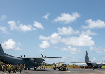 MRF-D 25.3: CDS service members arrive and depart from Wallis Island