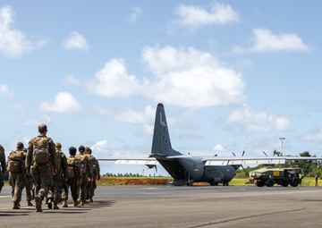 MRF-D 25.3: CDS service members arrive and depart from Wallis Island
