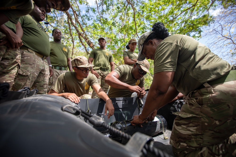 Multinational special operations forces conduct waterborne operations at TRADEWINDS 25