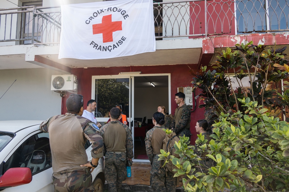 MRF-D 25.3: U.S. Marines and sailors tour French Red Cross