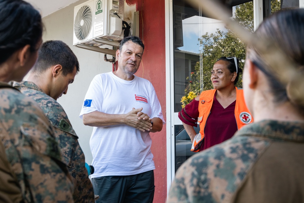 MRF-D 25.3: U.S. Marines and sailors tour French Red Cross