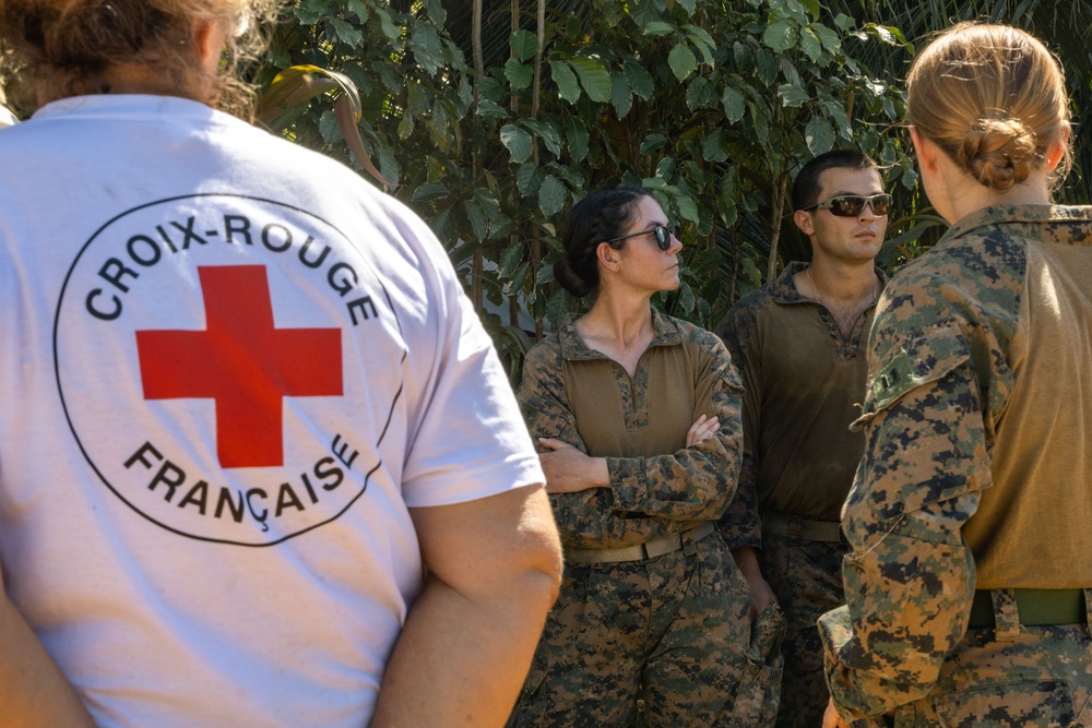 MRF-D 25.3: U.S. Marines and sailors tour French Red Cross