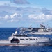 USS Blue Ridge (LCC 19), Vendémiaire (F-734) and Auguste Bénébig (P779) sail in formation during Exercise Croix du Sud