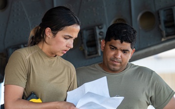 JBER aircrew, French Army work together to load Puma helicopter onto C-17