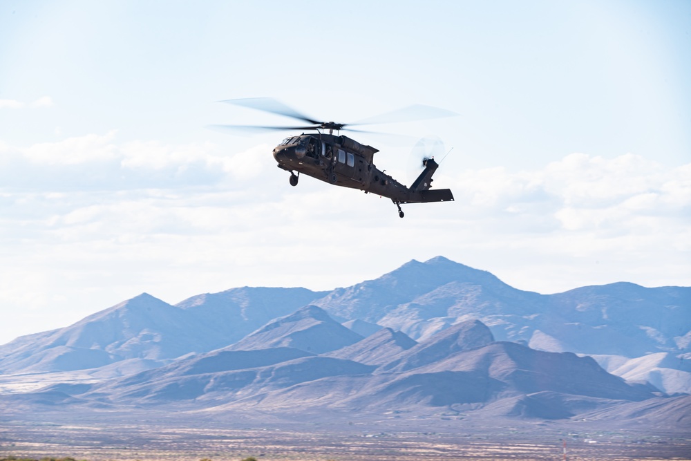 1st Combat Aviation Brigade lands at Libby Army Airfield