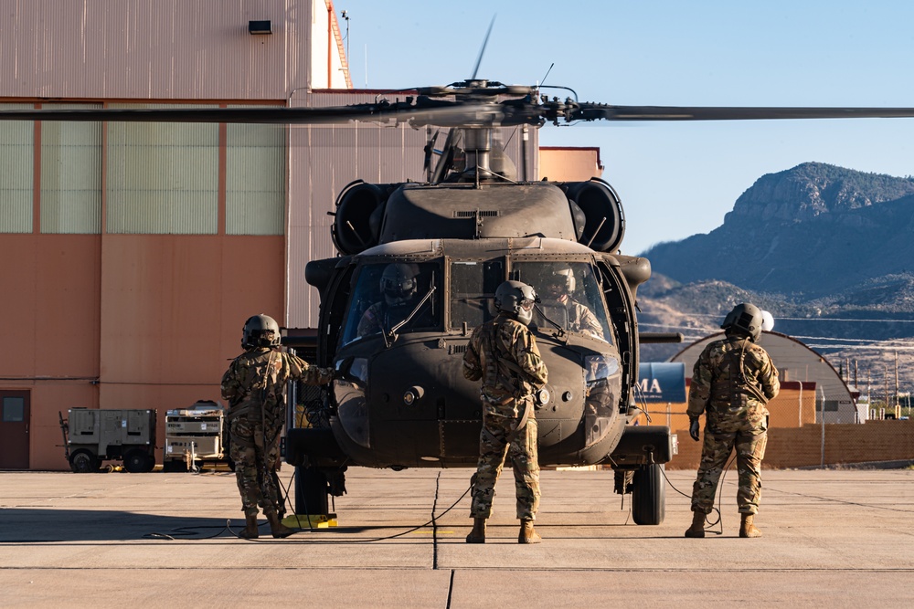 1st Combat Aviation Brigade lands at Libby Army Airfield