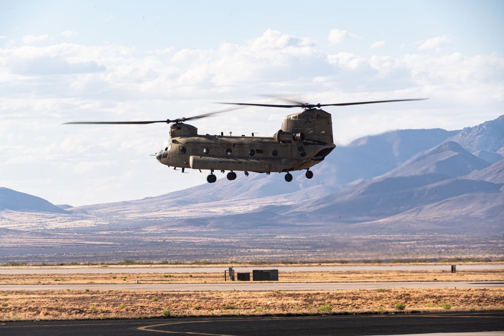 1st Combat Aviation Brigade lands at Libby Army Airfield