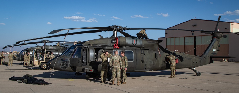 1st Combat Aviation Brigade lands at Libby Army Airfield