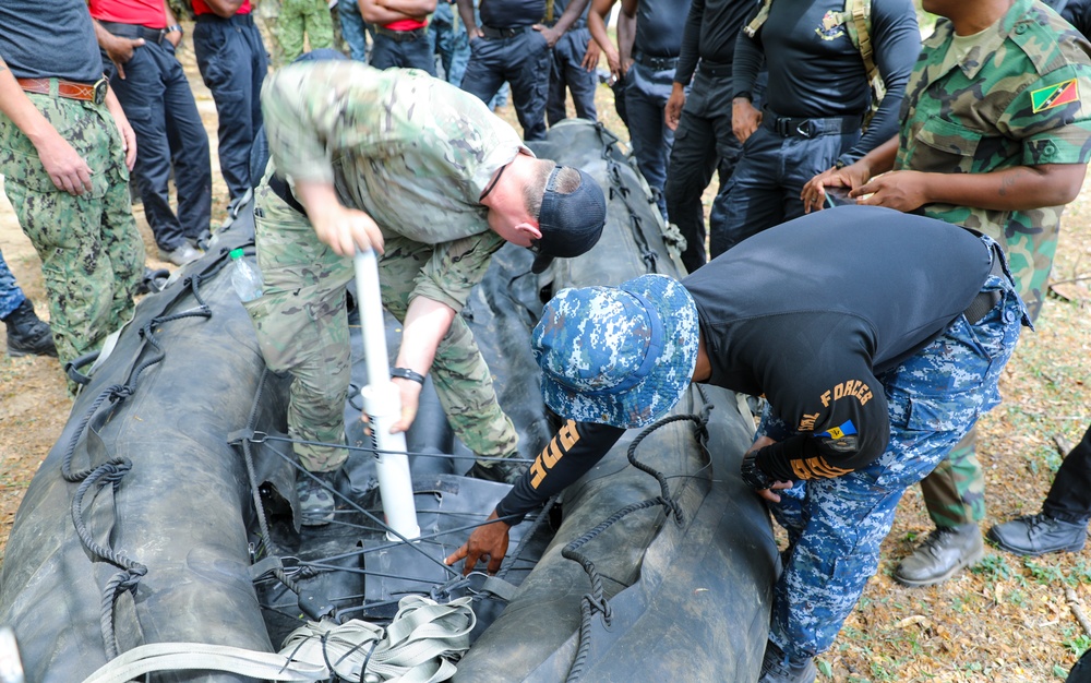Multinational special operations forces conduct waterborne operations training at TRADEWINDS 25