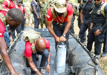 Multinational special operations forces conduct waterborne operations training at TRADEWINDS 25