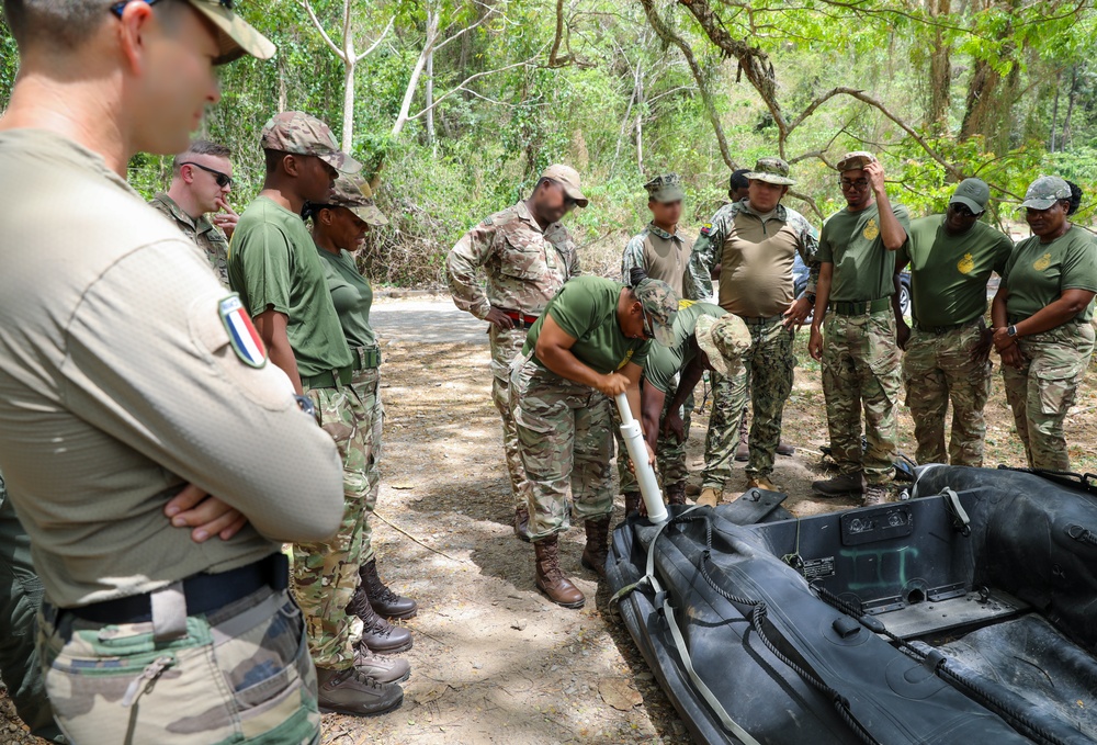 Multinational special operations forces conduct waterborne operations training at TRADEWINDS 25