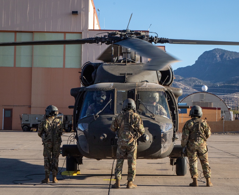1st Combat Aviation Brigade lands at Libby Army Airfield