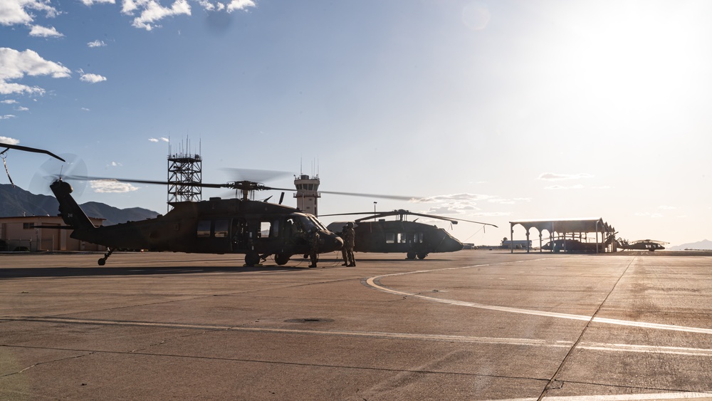 1st Combat Aviation Brigade lands at Libby Army Airfield
