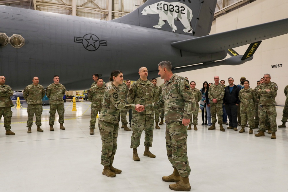 In Alaska, Nordhaus sees National Guardsmen defending the homeland, enabling global power projection
