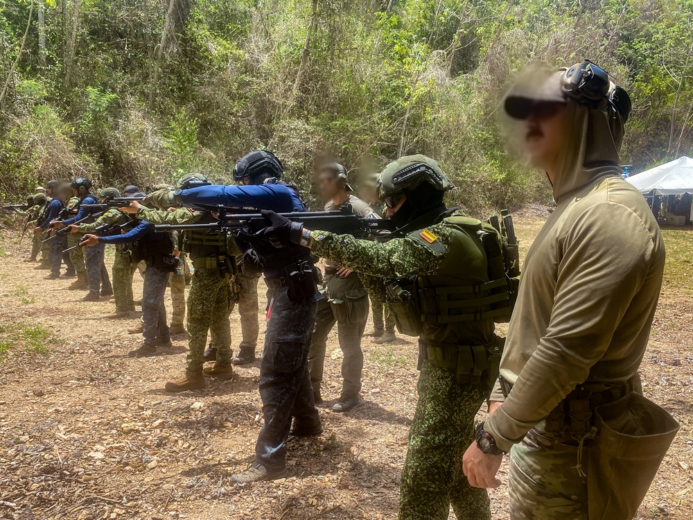 Multinational special operation forces conduct advanced marksmanship techniques during TW25