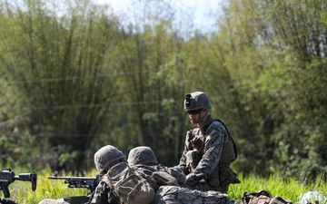 U.S. Marines and partner nations conduct M240B machine gun training during TRADEWINDS 25