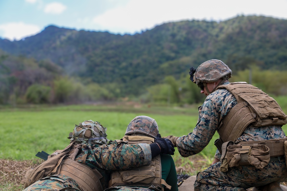 U.S. Marines and partner nations conduct M240B machine gun training during TRADEWINDS 25