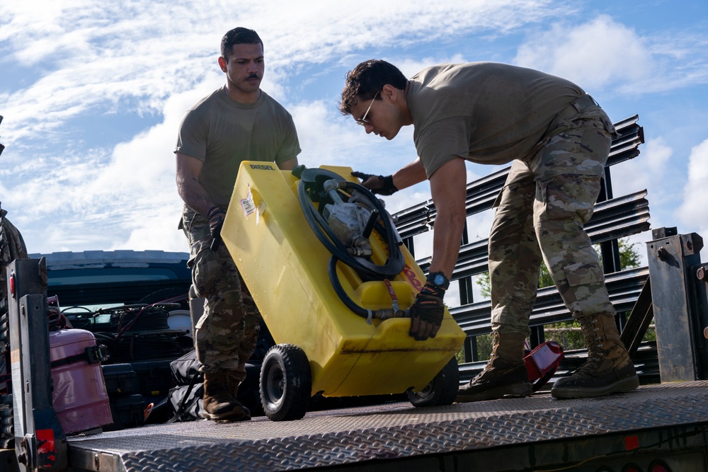156th Communications Squadron Training at Punta Borinquen Air National Guard Station