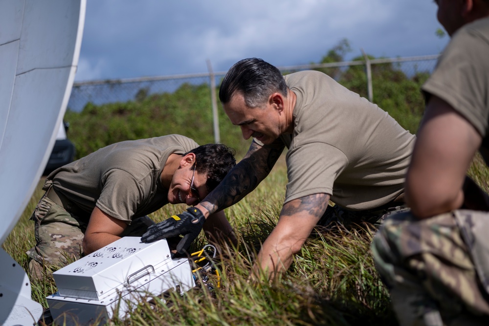 156th Communications Squadron Training at Punta Borinquen Air National Guard Station