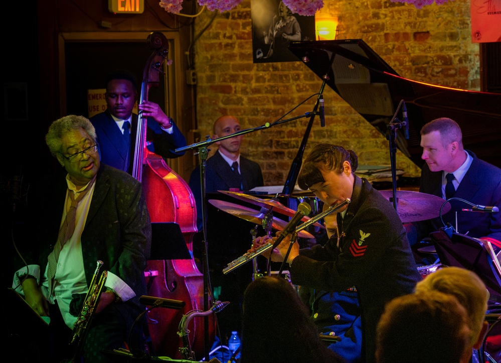 Jon Faddis with the US Navy Commodores