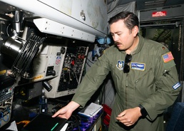 Major Michael Burns Prepares Before Flight