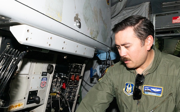 Major Michael Burns Prepares Before Flight