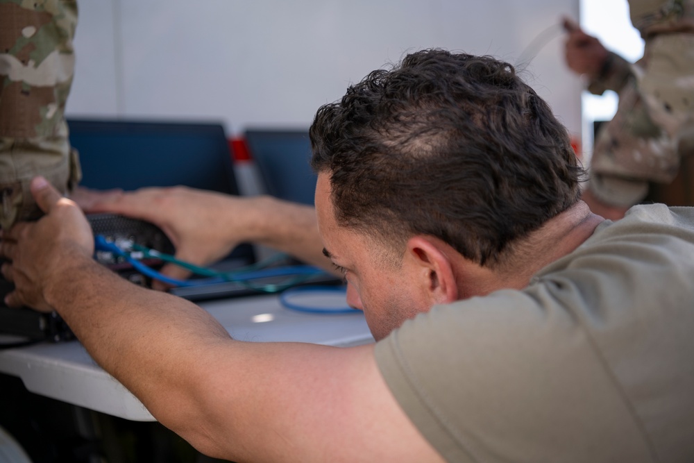 156th Communications Squadron Training at Punta Borinquen Air National Guard Station