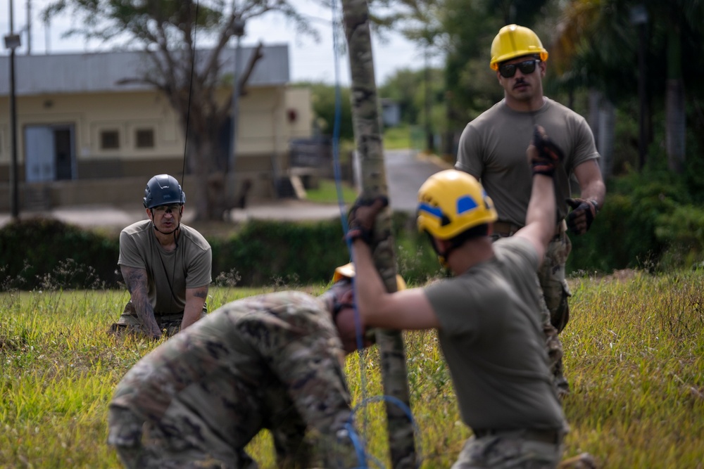 156th Communications Squadron Training at Punta Borinquen Air National Guard Station