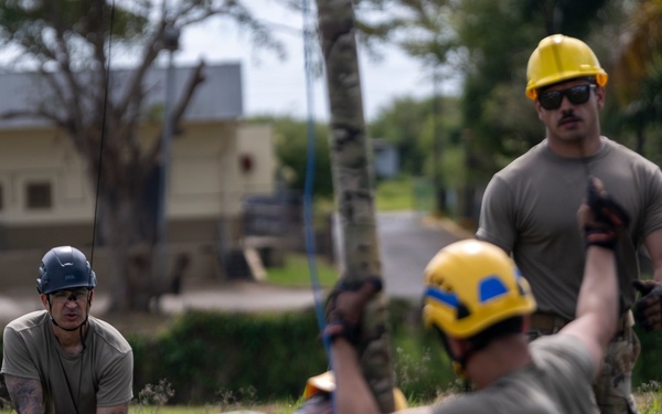 156th Communications Squadron Training at Punta Borinquen Air National Guard Station