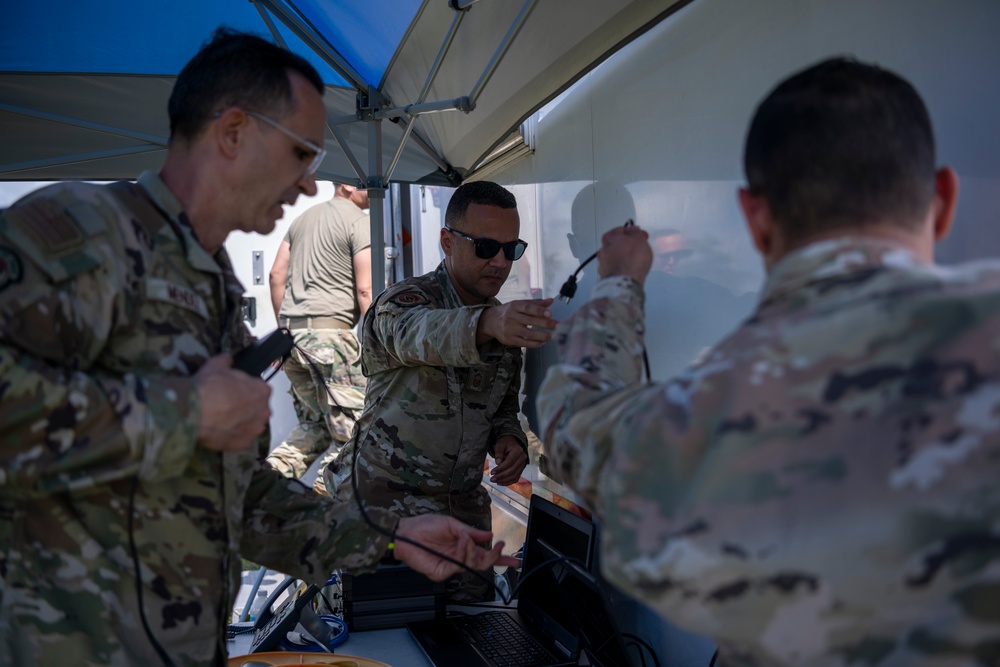156th Communications Squadron Training at Punta Borinquen Air National Guard Station