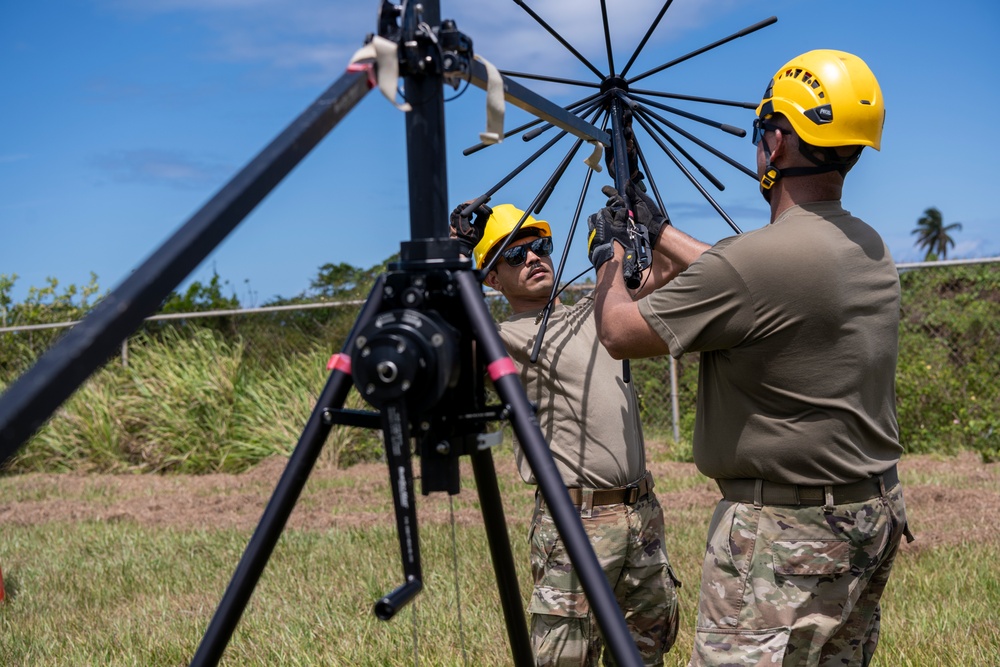 156th Communications Squadron Training at Punta Borinquen Air National Guard Station