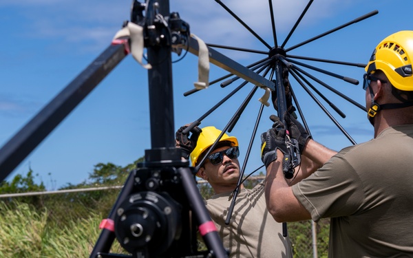 156th Communications Squadron Training at Punta Borinquen Air National Guard Station